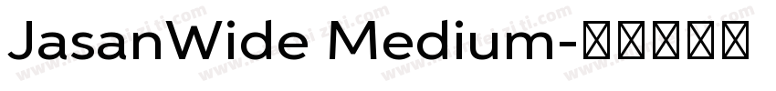 JasanWide Medium字体转换